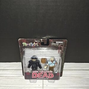 Diamond Select MiniMates The Walking Dead Riot Gear Rick & Guard Zombie NEW 2013